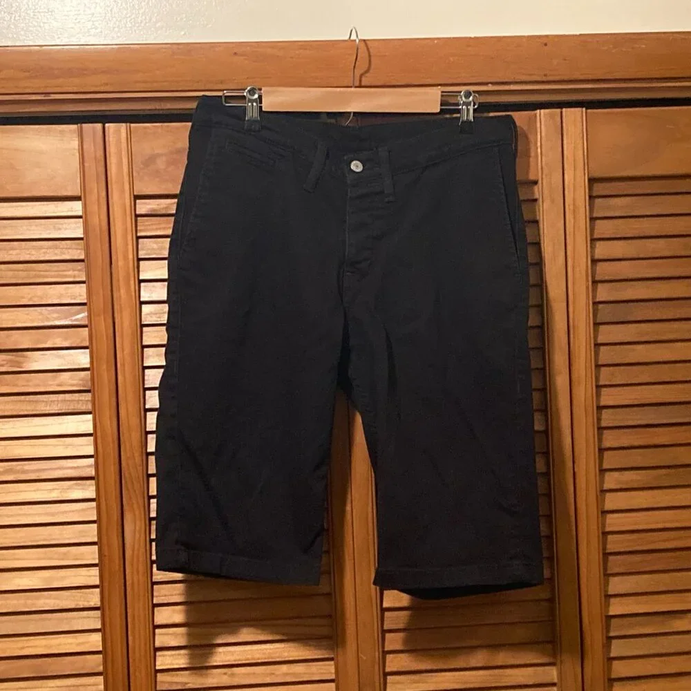 LEVIS SHORTS BLACK SIZE 33 - Picture 1 of 6